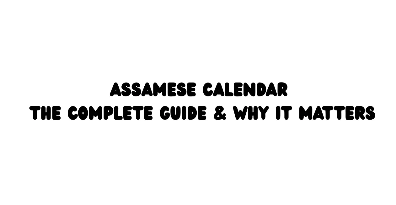 Assamese Calendar
